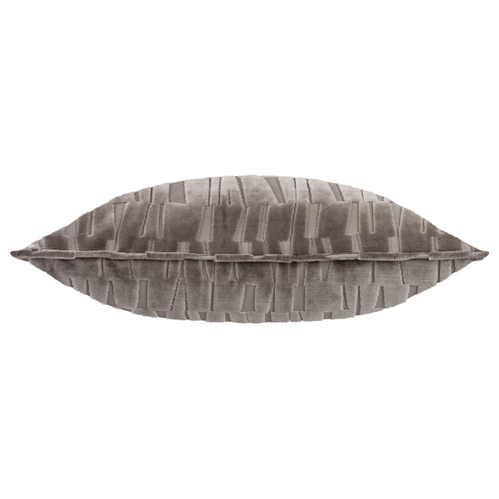 Paoletti Manhattan Velvet Polyester Filled Cushion , 50cm x 50cm, Mink - Image 3