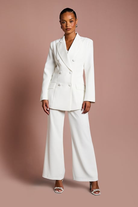 Petite Premium Flare Bridal Trousers - Image 1