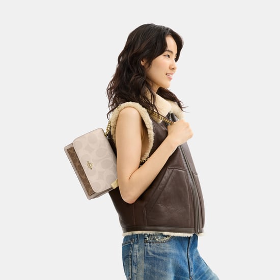 Klare Crossbody in Blocked Maxi Signature Canvas - Image 5