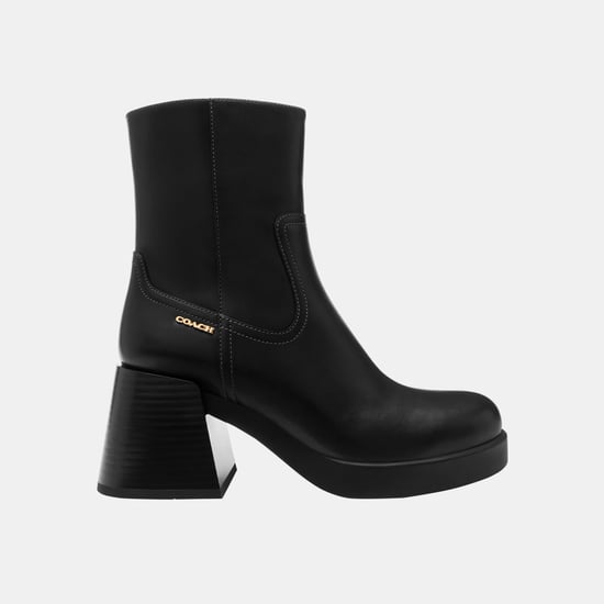 Block Heel Leather Boot - Image 2