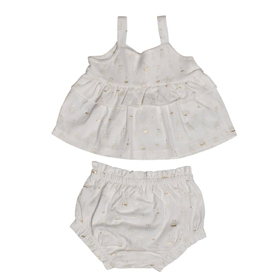 2-delat set med t-shirt och trosor 661367 för flicka - Image 1
