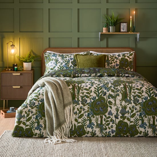 furn. Garden of Wonder Reversible Duvet Cover Set, Evergreen - Image 2