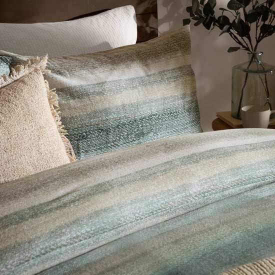 Yard Swift Brushed Cotton Duvet Cover Set, Eucalyptus - Image 3