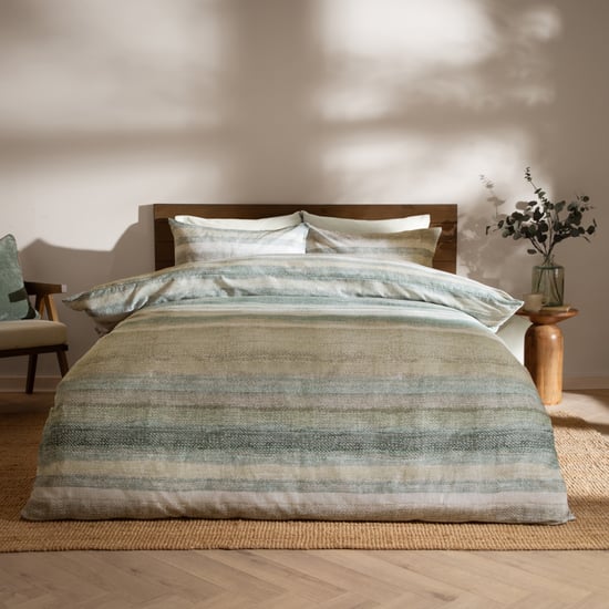 Yard Swift Brushed Cotton Duvet Cover Set, Eucalyptus - Image 5