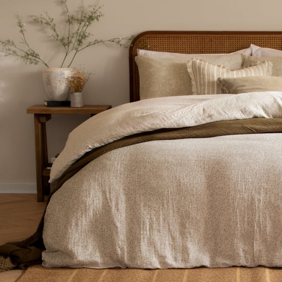 Yard Perrie Leaf Muslin 100% Cotton Duvet Sets, Natural - Image 4