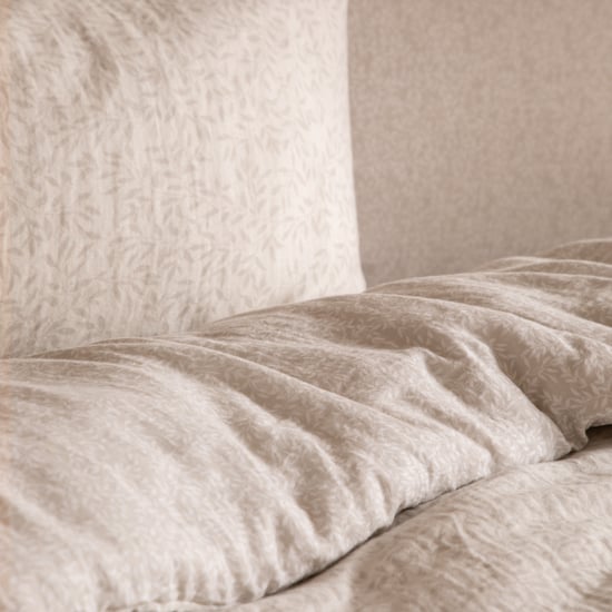 Yard Perrie Leaf Muslin 100% Cotton Duvet Sets, Natural - Image 5