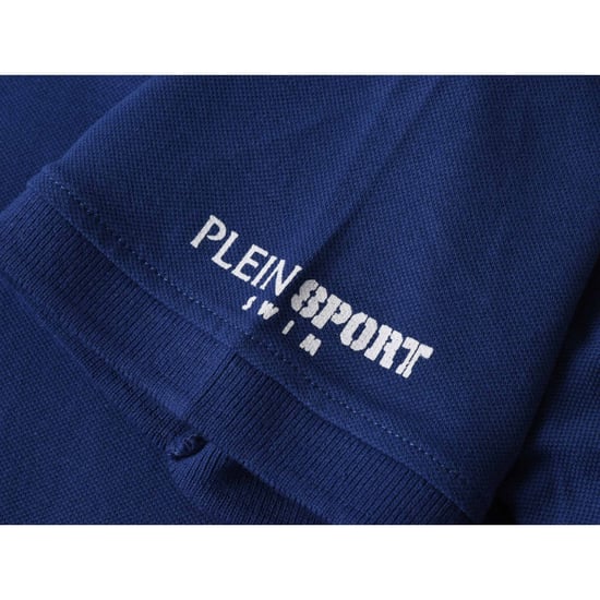 Plein Sport Small Logo Marineblauw Poloshirt - Image 3