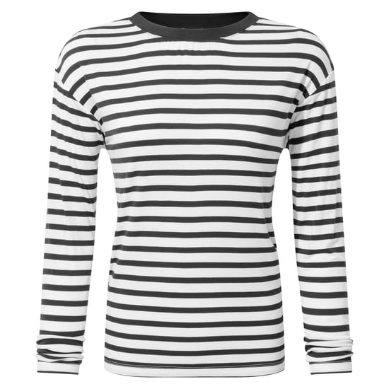 Kitty Womens Long Sleeve TShirt Washed Black Stripe - Image 5
