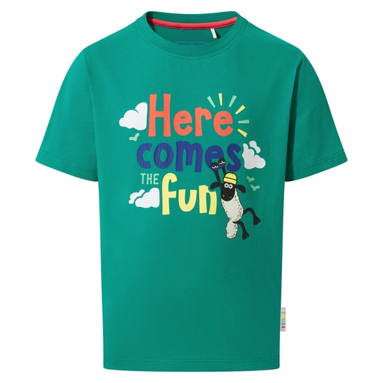 Boreray Kids Shaun the Sheep TShirt Jungle Green - Image 5