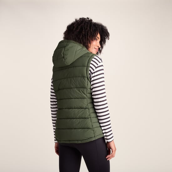 Wyness Womens Padded Gilet Dark Green - Image 2