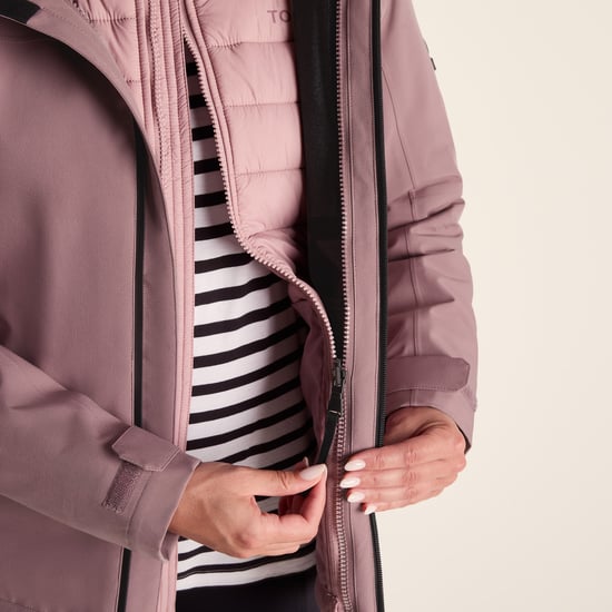 Beverley Womens Waterproof 3in1 Jacket Mauve - Image 6