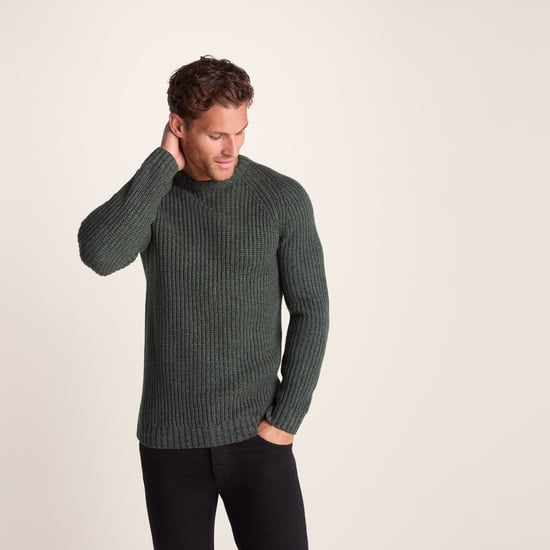 Leonard Mens Knitted Jumper Mid Grey - Image 1
