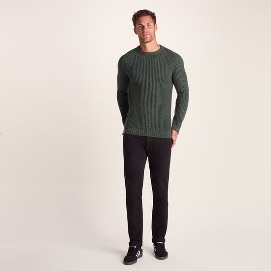 Leonard Mens Knitted Jumper Mid Grey - Image 3