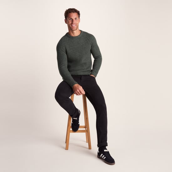 Leonard Mens Knitted Jumper Mid Grey - Image 4