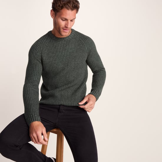 Leonard Mens Knitted Jumper Mid Grey - Image 6