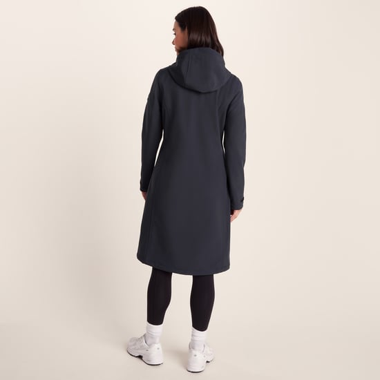 Enya Womens Softshell Long Jacket Dark Indigo - Image 2