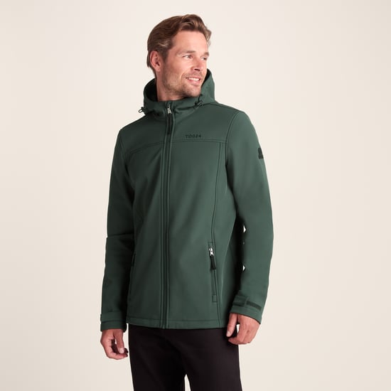 Feizor Mens Softshell Hoody Racing Green - Image 1