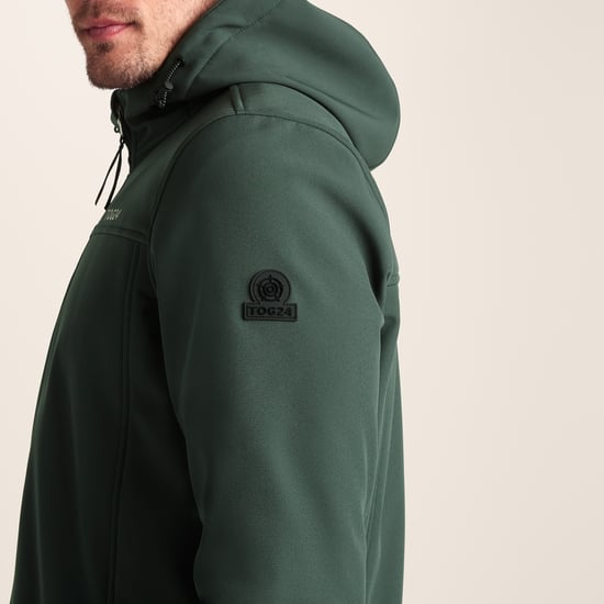 Feizor Mens Softshell Hoody Racing Green - Image 6