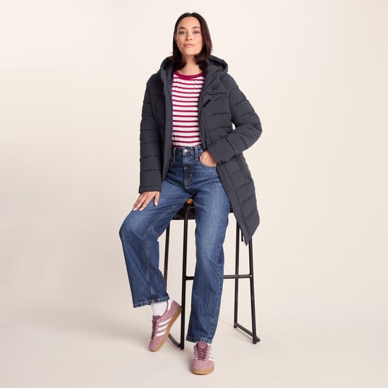 Kirkham Womens Padded Long Jacket Dark Indigo - Image 4