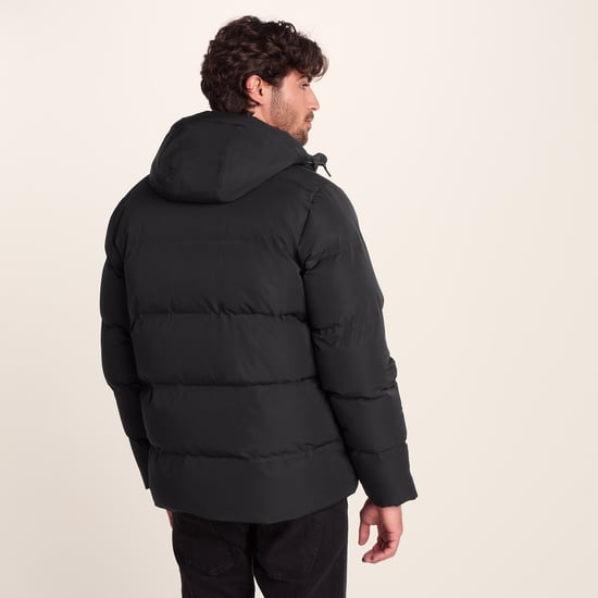 Menka Mens Padded Jacket Black - Image 2