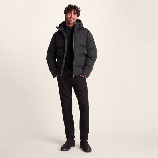 Menka Mens Padded Jacket Black - Image 3