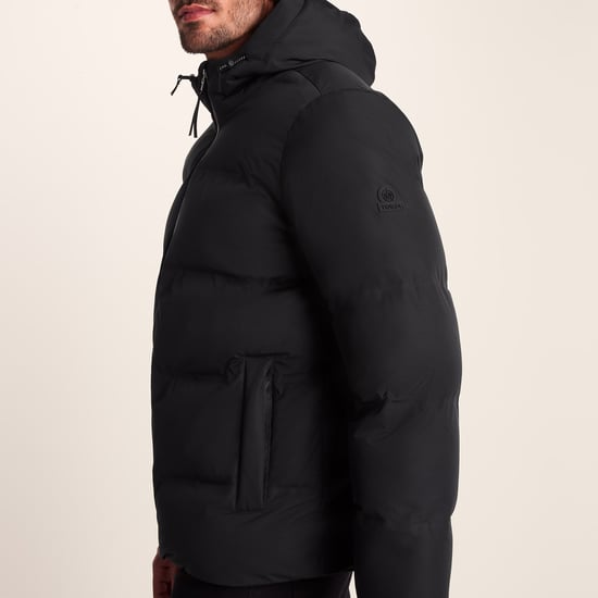 Menka Mens Padded Jacket Black - Image 5
