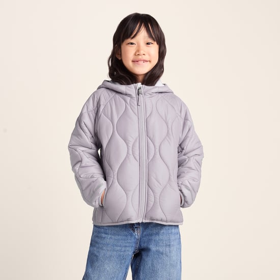 Arbor Kids Padded Jacket Lavender Grey - Image 1