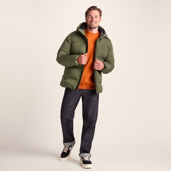 Menka Mens Padded Jacket Khaki - Image 3