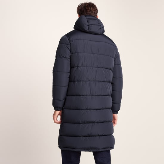 Langrick Mens Long Padded Jacket Dark Indigo - Image 2