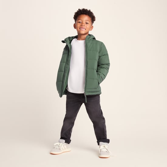 Harecroft Kids Padded Jacket Dark Fern - Image 3