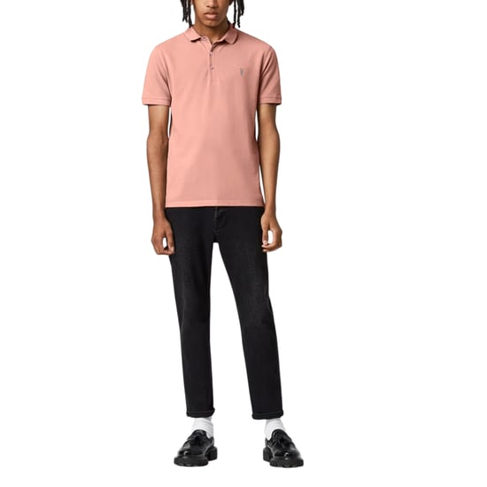 All Saints Mens Polo Shirt Reform Summer Pique Casual Short Sleeve Pullover Tee - Image 2