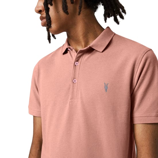 All Saints Mens Polo Shirt Reform Summer Pique Casual Short Sleeve Pullover Tee - Image 3