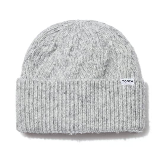 Abby Knit Hat Ice Grey Marl - Image 3