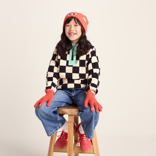 Soay Kids Shaun the Sheep Knit Gloves Satsuma Orange - Image 1