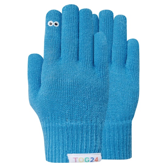 Soay Kids Shaun the Sheep Knit Gloves Sky Blue - Image 4