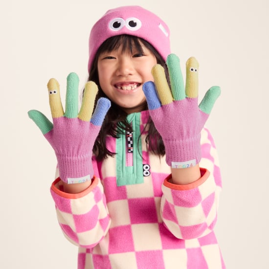 Adal Kids Shaun the Sheep Knit Gloves Piglet Pink - Image 3