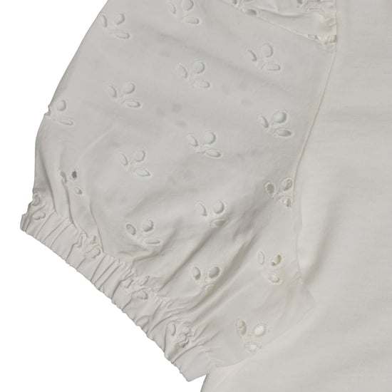 Girls' Embroidered Puff Sleeve T-Shirt 601395 - Image 6