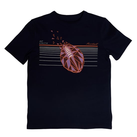 Pojkars t-shirt med grafisk tryck, kortärmad, 668026 - Image 1