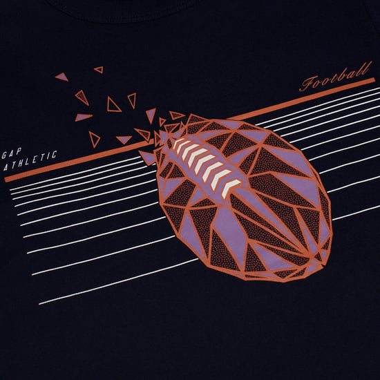 Pojkars t-shirt med grafisk tryck, kortärmad, 668026 - Image 2