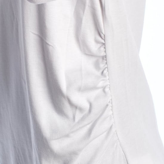 Modern maternity t-shirt with V-neck and long sleeves 719653 women - Image 2