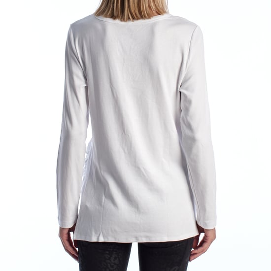 Modern maternity t-shirt with V-neck and long sleeves 719653 women - Image 5