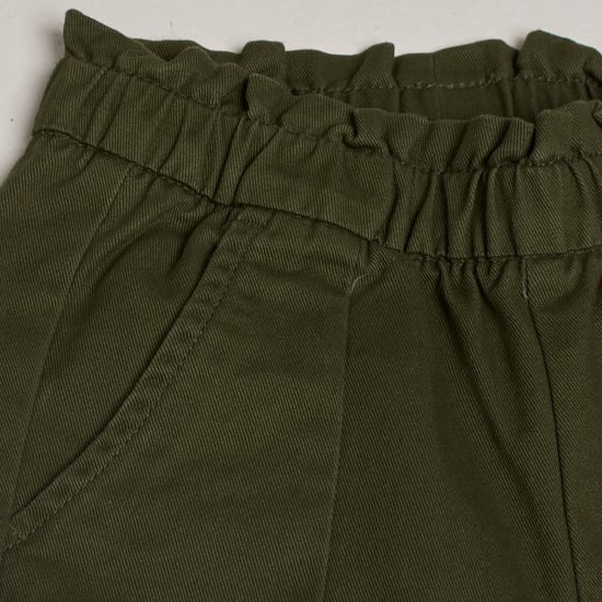Girls' Cargo Pants with Elastic Waist 741056 - Image 3