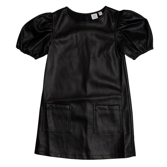 Jurk van imitatieleer met pofmouwen 786914 voor meisjes - Image 1