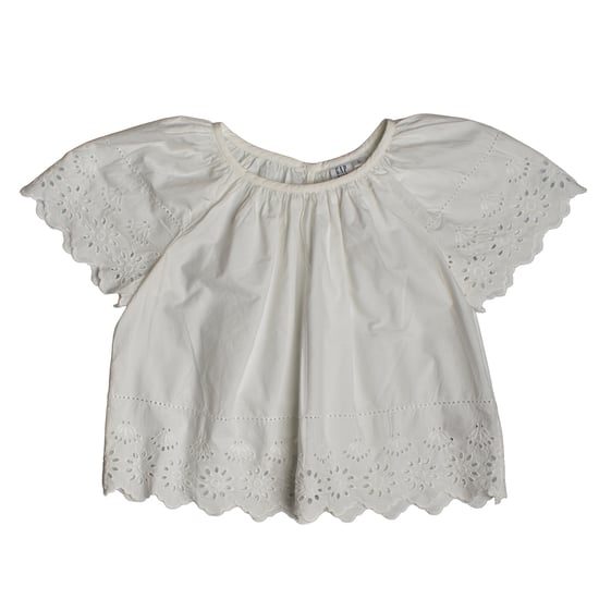 Blouse met korte mouwen en borduursel 813299 voor meisjes - Image 1