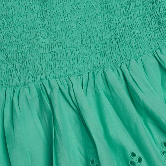 Short Blouse with Embroidered Eyelets 557992 for Girls - Image 4