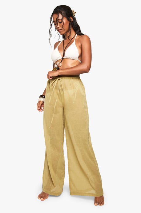 Cheesecloth Beach Trousers - Image 1