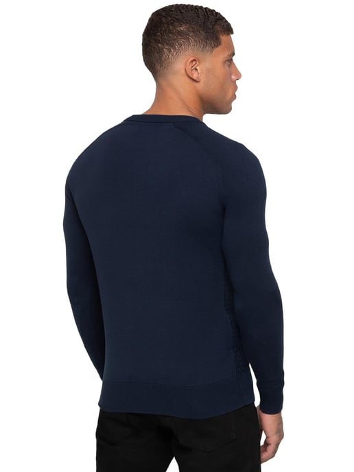Enzo Milano | Mens Crew Neck Knit Jumper - Image 2