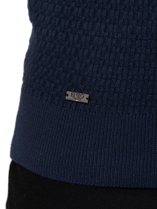 Enzo Milano | Mens Crew Neck Knit Jumper - Image 4