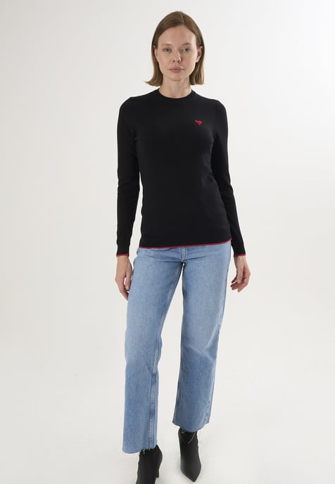Pullover Crew Neck Knitted Pullover - Image 2