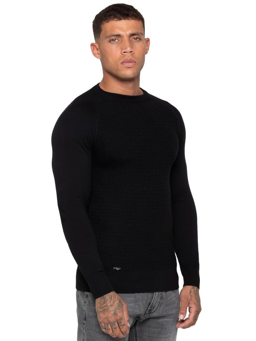 Enzo Milano | Mens Crew Neck Knit Jumper - Image 2